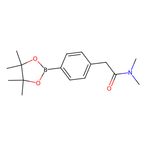 aladdin 阿拉丁 N586805 N,N-二甲基-2-(4-(4,4,5,5-四甲基-1,3,2-二氧硼杂环戊烷-2-基)苯基)乙酰胺 1256359-80-4 98%