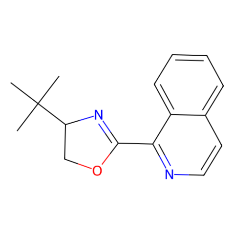 aladdin 阿拉丁 S281567 1-?[(4S)?-?4-?叔丁基-?4,?5-?二氢-?2-恶唑基]?异喹啉 1402851-52-8 97%，99%ee