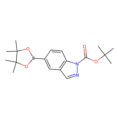 aladdin 阿拉丁 T177730 5-(四甲基-1,3,2-二氧杂硼硼烷-2-基)-1H-吲唑-1-甲酸叔丁酯 864771-44-8 97%