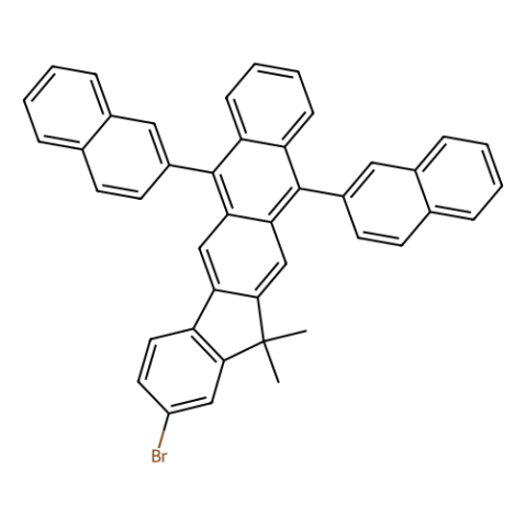aladdin 阿拉丁 B398314 2-溴-13,13-二甲基-6,11-二-2-萘基-13H-茚并[1,2-b]蒽 1196107-75-1 98%
