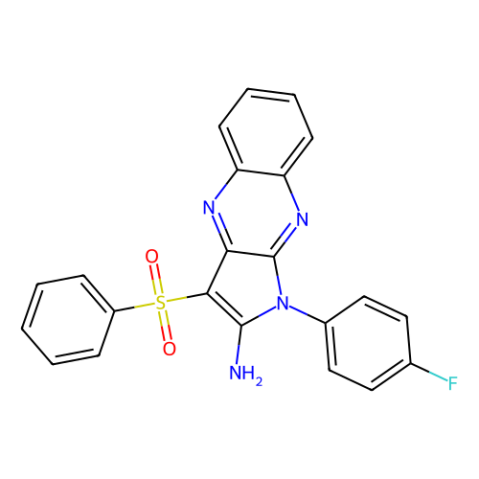 aladdin 阿拉丁 C274737 1-(4-氟苯基)-3-(苯磺酰基)-1H-吡咯并[2,3-b]喹喔啉-2-胺 374922-43-7 ≥95%