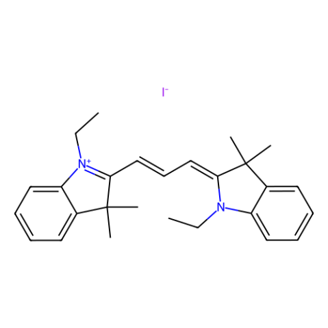 aladdin 阿拉丁 D154829 1,1'-二乙基-3,3,3',3'-四甲基吲哚菁碘化物 14696-39-0 98%