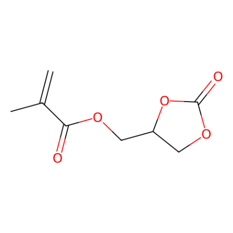 aladdin 阿拉丁 O404825 甲基丙烯酸(2-氧代-1,3-二氧戊环-4-基)甲酯 (含稳定剂MEHQ) 13818-44-5 95%
