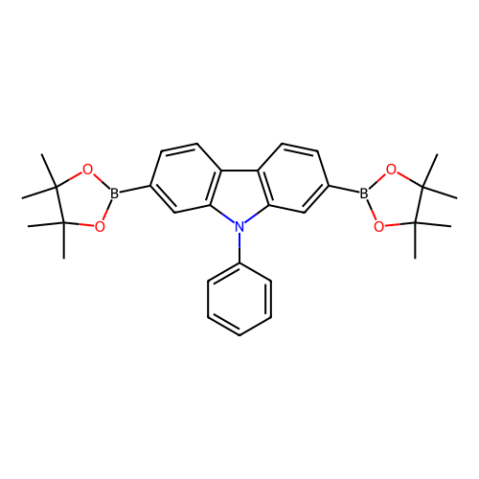 aladdin 阿拉丁 P404919 9-苯基-2,7-双(4,4,5,5-四甲基-1,3,2-二氧杂环戊硼烷-2-基)-9H-咔唑 1035631-57-2 96%