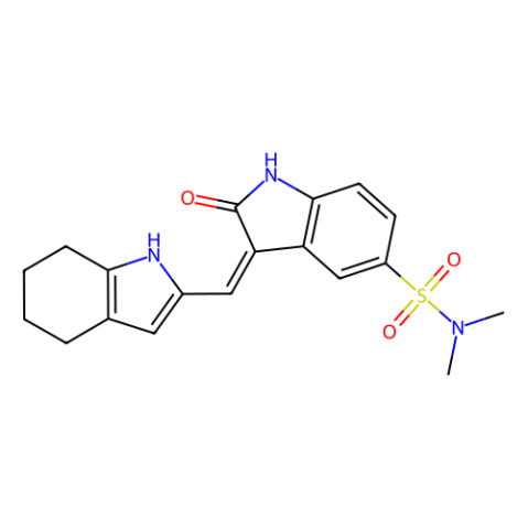 aladdin 阿拉丁 S288813 2,3-二氢-N，N-二甲基-2-氧代-3-[(4,5,6,7-四氢-1H-吲哚-2-基)亚甲基] -1H-吲哚-5-磺酰胺 330161-87-0 97%