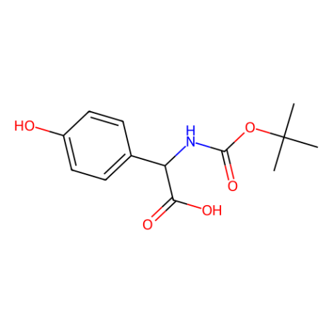 aladdin 阿拉丁 T589381 2-(叔丁氧羰基)氨基-2-(4-羟基苯基)乙酸 53249-34-6 96%