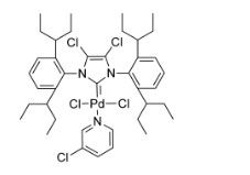 aladdin 阿拉丁 S587238 (SP-4-1)-[1,3-双[2,6-双(1-乙基丙基)苯基]-4,5-二氯-1,3-二氢-2H-咪唑-2-亚基]二氯(3-氯吡啶-κN)钯 1435347-24-2 98%