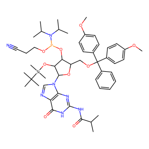 aladdin 阿拉丁 I191003 DMT-2′O-TBDMS-rG(ib) 亚磷酰胺 147201-04-5 95%