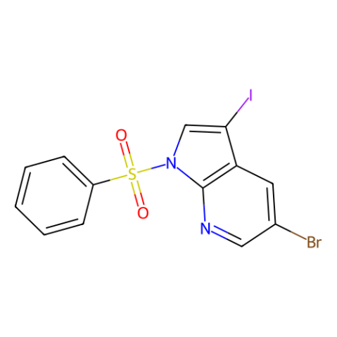 aladdin 阿拉丁 B177375 1-(苯磺酰基)-5-溴-3-碘-1H-吡咯并[2,3-b]吡啶 757978-19-1 97%