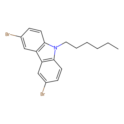 aladdin 阿拉丁 D290617 3,6-二溴9-己基-9H-咔唑 150623-72-6 >98%(HPLC)