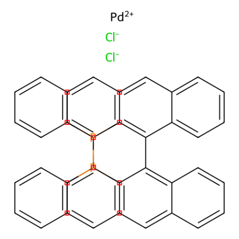 aladdin 阿拉丁 D469000 二氯[2,2'-双(二苯基膦)-1,1'-联萘]钯(II) 253157-79-8 97%