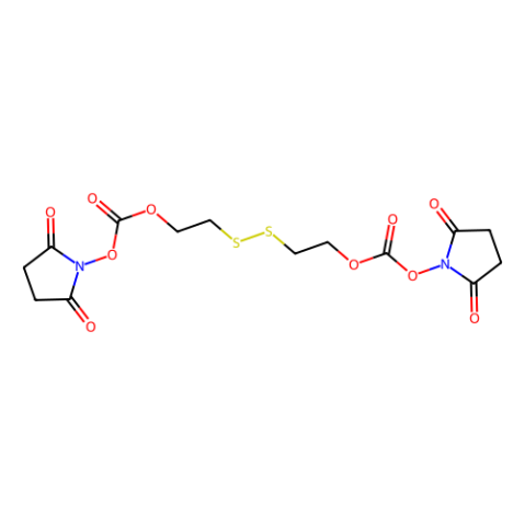 aladdin 阿拉丁 B587612 双(2,5-二氧代吡咯烷-1-基) (二硫代二基双(乙烷-2,1-二基))二碳酸酯 1688598-83-5 97%