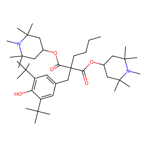 aladdin 阿拉丁 B304248 [[3,5-二叔丁基-4-羟基苯基]甲基]丁基丙二酸二(1,2,2,6,6-五甲基-4-哌啶基)酯	 63843-89-0 ≥98%