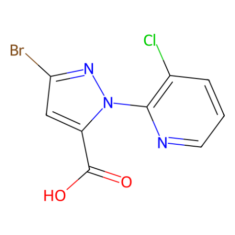 aladdin 阿拉丁 B193592 3-溴-1-(3-氯-2-吡啶)-1H-吡唑-5-羧酸 500011-86-9 96%