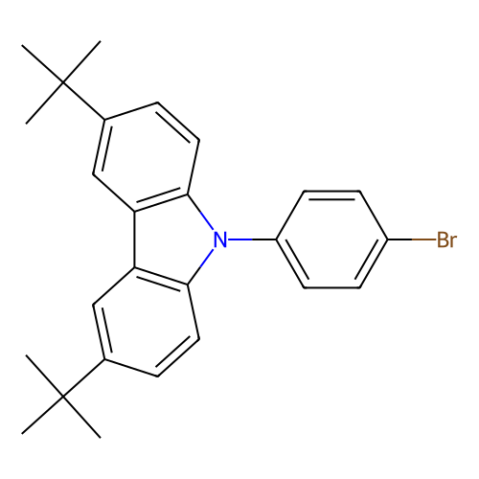 aladdin 阿拉丁 B405702 9-(4-溴苯基)-3,6-二叔丁基咔唑 601454-33-5 98.0%