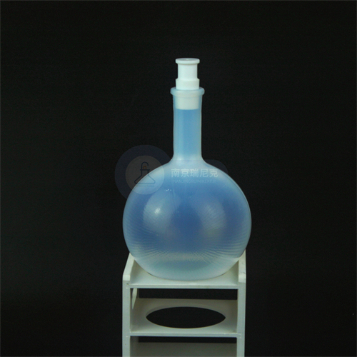 PFA烧瓶耐受强酸强碱高纯透明聚四氟乙烯材质冷凝回流反应瓶