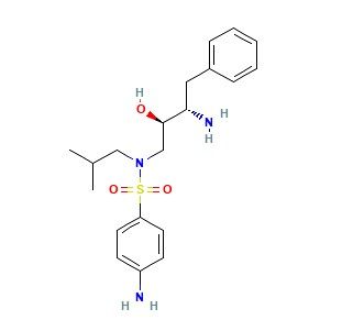 aladdin 阿拉丁 A587614 4-氨基-N-[(2R,3S)-3-氨基-2-羟基-4-苯丁基]-N-异丁基苯磺酰胺 169280-56-2 95%