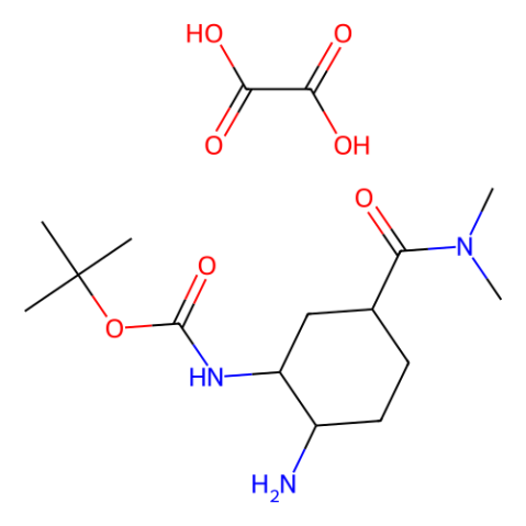 aladdin 阿拉丁 T172592 N-[(1R,2S,5S)-2-氨基-5-(二甲基氨基甲酰基)环己基]氨基甲酸草酸叔丁酯 1210348-34-7 98%