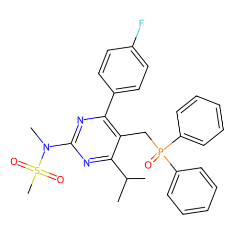 aladdin 阿拉丁 N588585 N-[5-(二苯基膦酰甲基)-4-(4-氟苯基)-6-异丙基嘧啶-2-基]-N-甲基甲磺酰胺 289042-10-0 97%