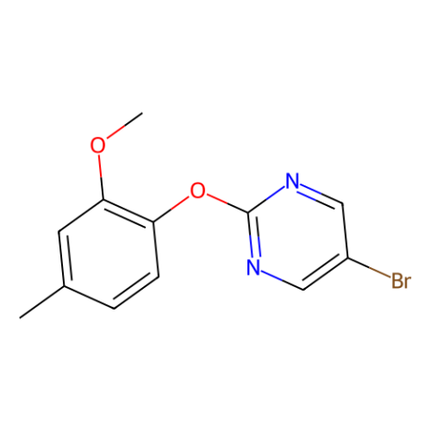 aladdin 阿拉丁 B342215 5-溴-2-（2-甲氧基-4-甲基苯氧基）嘧啶 1017789-03-5 97%