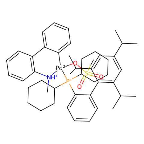 aladdin 阿拉丁 X299606 甲磺酸(2-二环己基膦-2',4',6'-三异丙基-1,1'-联苯基)(2'-甲氨-1,1'-联苯-2-基)钯(II) 1599466-81-5 95%