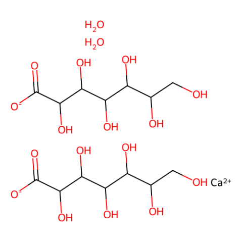 aladdin 阿拉丁 C334379 α-D-七葡糖酸钙二水合物 10030-53-2 98%