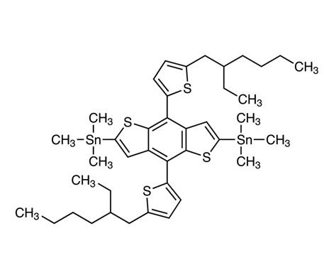 aladdin 阿拉丁 B489089 4,8-双[5-(2-乙基己基)噻吩-2-基]-2,6-双(三甲基甲锡烷基)苯并[1,2-b:4,5-b']二噻吩 1352642-37-5 98.0%(HPLC)