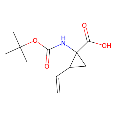 aladdin 阿拉丁 R160922 (1R,2S)-1-[(叔丁氧羰基)氨基]-2-乙烯基环丙烷甲酸 159622-10-3 98%