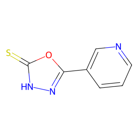 aladdin 阿拉丁 P169954 5-(3-吡啶基)-1,3,4-噁二唑-2-硫醇 3690-46-8 97%