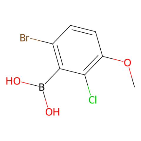 aladdin 阿拉丁 B188756 6-溴-2-氯-3-甲氧基苯基硼酸（含有数量不等的酸酐） 957062-55-4 98%