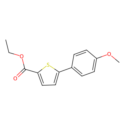 aladdin 阿拉丁 E330645 5-(4-甲硫基苯基)噻吩-2-羧酸乙酯 13858-71-4 95%