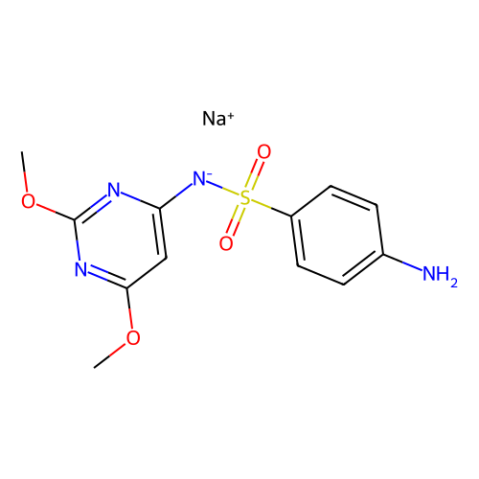 aladdin 阿拉丁 S119728 磺胺二甲氧嘧啶钠盐 1037-50-9 98%