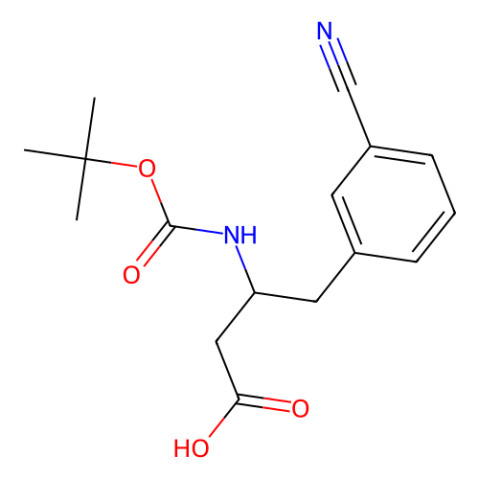 aladdin 阿拉丁 B349360 Boc-3-氰基-D-β-高苯丙氨酸 269726-83-2 98%