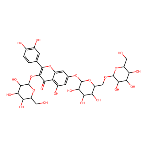 aladdin 阿拉丁 Q412882 槲皮素-3-O-β-D-葡萄糖-7-O-β-D-龙胆双糖苷 60778-02-1 ≥98%