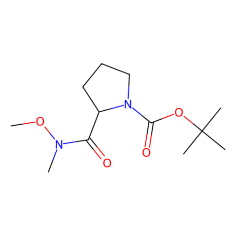 aladdin 阿拉丁 T588764 2-(甲氧基(甲基)氨基甲酰基)吡咯烷-1-羧酸叔丁酯 334872-14-9 96%