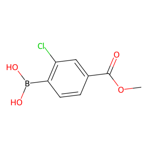 aladdin 阿拉丁 M185502 2-氯-4-(甲氧基羰基)苯硼酸 (含不同量的酸酐) 603122-80-1 97%