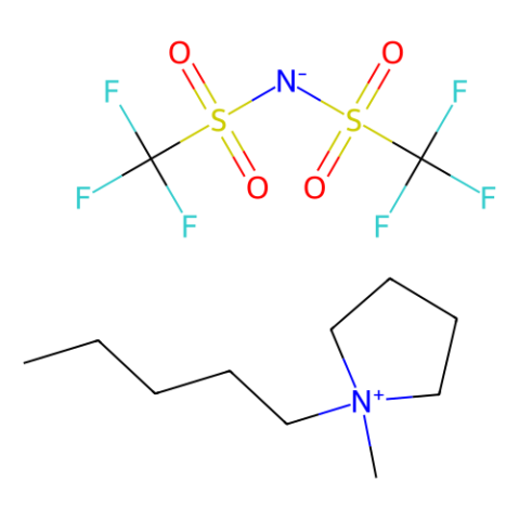 aladdin 阿拉丁 M404716 1-甲基-1-戊基吡咯烷鎓双(三氟甲磺酰基)亚胺 380497-17-6 98%