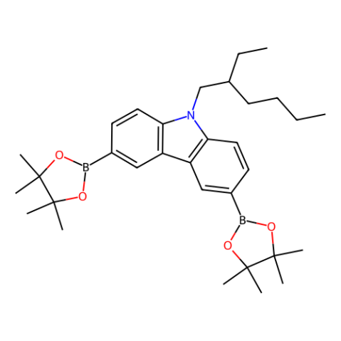 aladdin 阿拉丁 E404433 9-(2-乙基己基)-3,6-双(4,4,5,5-四甲基-1,3,2-二氧杂环戊硼烷-2-基)-9H-咔唑 448955-87-1 98.0%