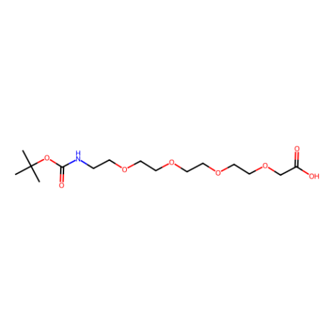 aladdin 阿拉丁 B487328 N-叔丁氧羰基-四聚乙二醇-乙酸 876345-13-0 97%