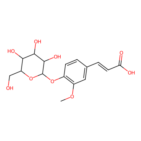 aladdin 阿拉丁 E302267 (E)-4-羟基-3-甲氧基肉桂酸4-O-β-D-吡喃葡萄糖苷 117405-51-3 98%