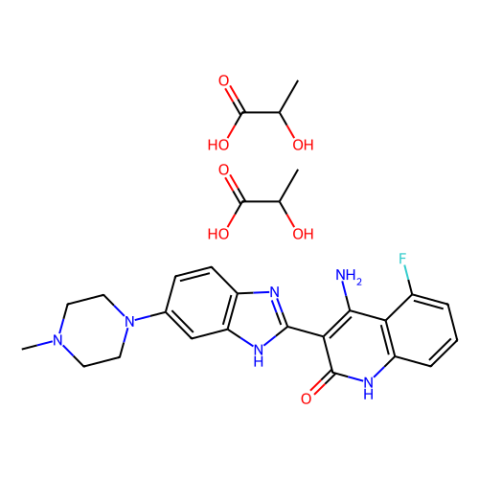 aladdin 阿拉丁 D129739 Dovitinib (TKI-258) Dilactic Acid,抑制剂 852433-84-2 98%
