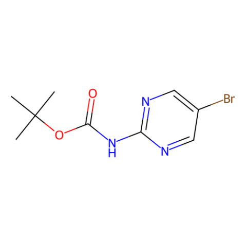 aladdin 阿拉丁 N187618 2-(N-BOC-氨基)-5-溴嘧啶 883231-23-0 95%