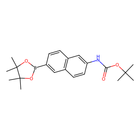 aladdin 阿拉丁 T586965 (6-(4,4,5,5-四甲基-1,3,2-二氧硼杂环戊烷-2-基)萘-2-基)氨基甲酸叔丁酯 1312611-41-8 97%