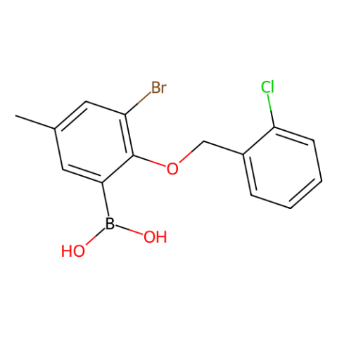 aladdin 阿拉丁 B186922 3-溴-2-(2′-氯苄氧基)-5-甲基苯基硼酸(含数量不等的酸酐) 849052-17-1 95%