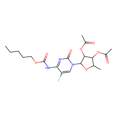 aladdin 阿拉丁 D339756 5'-脱氧-5-氟-N-[(戊氧基)羰基]胞苷 2',3'-二乙酸酯 162204-20-8 98%