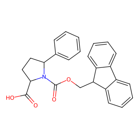 aladdin 阿拉丁 F182806 N-芴甲氧羰基-(2S,5R)-5-苯基吡咯烷-2-羧酸 215190-21-9 95%