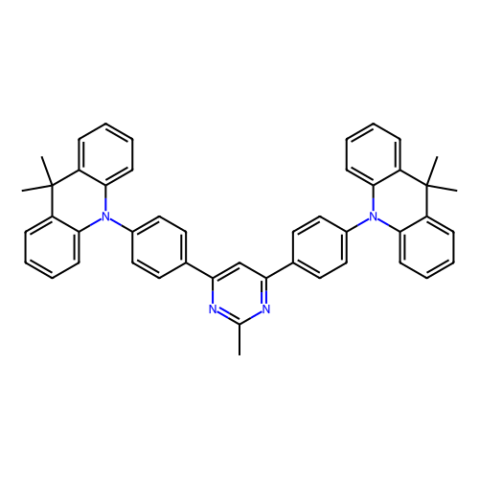 aladdin 阿拉丁 M293032 2-甲基-4,6-双[4-(9,9-二甲基-9,10-二氢吖啶)苯基]嘧啶 1870041-76-1 98%，Sublimed