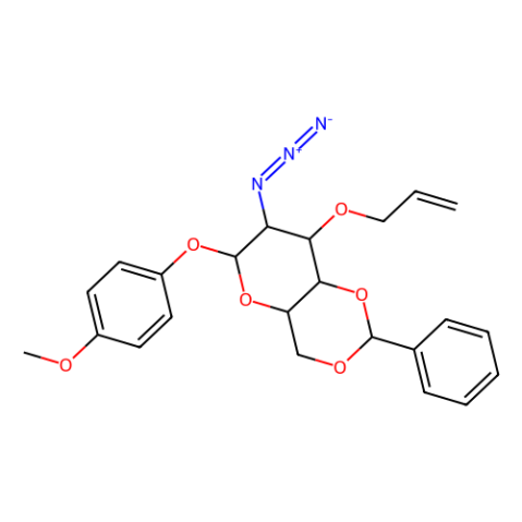 aladdin 阿拉丁 M157847 4-甲氧苯基-3-O-烯丙基-2-叠氮基-4,6-O-苯亚甲基-2-脱氧-β-D-吡喃半乳糖苷 889453-83-2 95%
