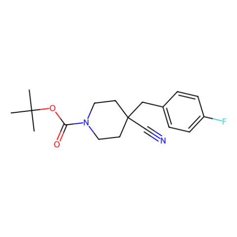 aladdin 阿拉丁 T195658 4-氰基-4-(4-氟苯甲基)哌啶-1-羧酸叔丁酯 894769-77-8 97%