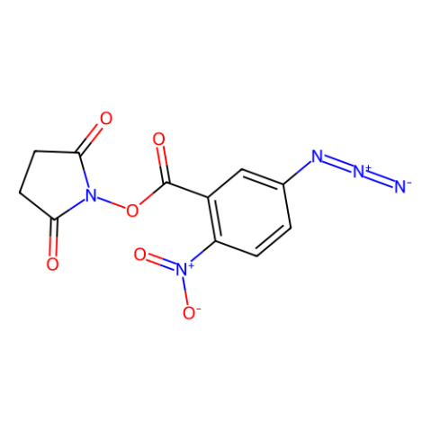 aladdin 阿拉丁 N159713 5-叠氮基-2-硝基苯甲酸-N-琥珀酰亚胺酯 60117-35-3 97%